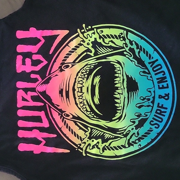 Hurley Kids Rainbow Shark Tank Top - Picture 2 of 3